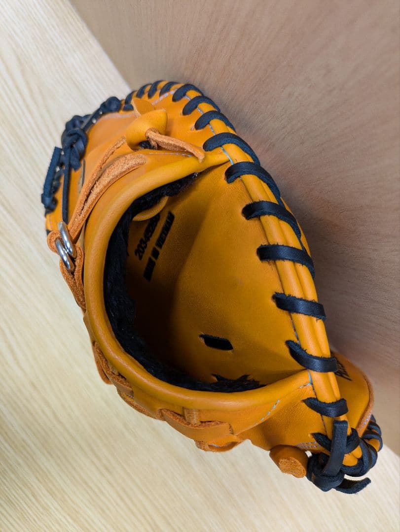 軟式キャッチャーミット 右投 （オレンジ×ブラック） BRCB35212