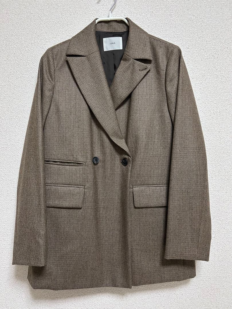 IENA ガンクラブチェックジャケット 36