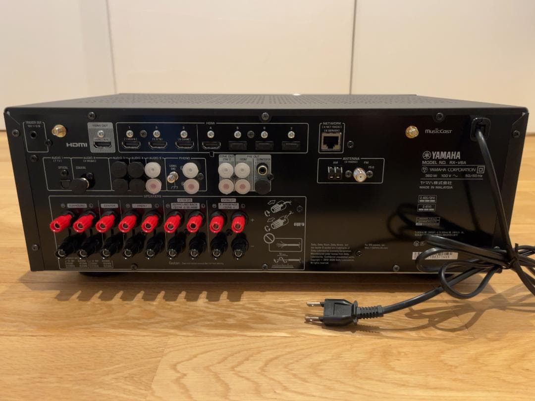 YAMAHA AVアンプ RX-V6A 美品・延長保証4年有り