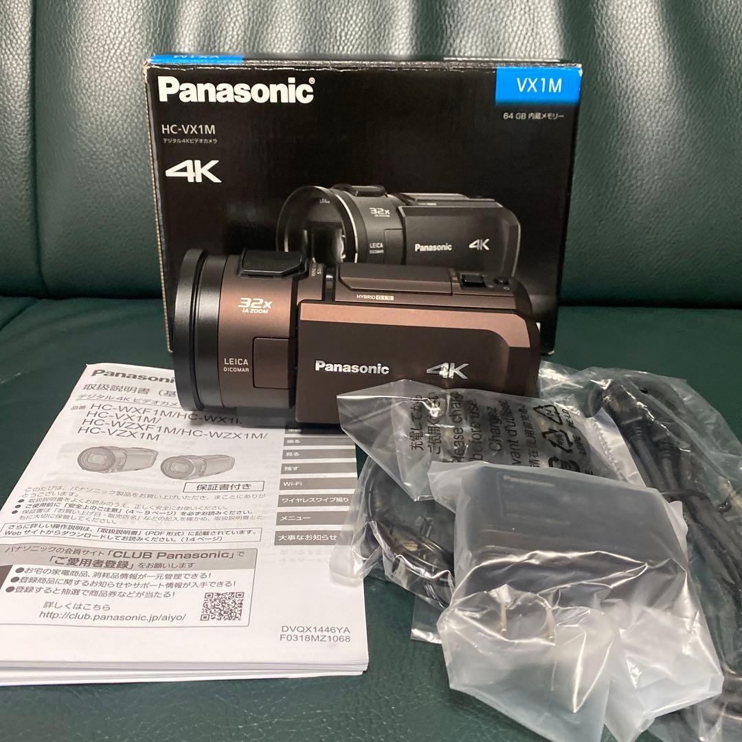 美品◎Panasonic HC-VX1M 4Kビデオカメラ ブラウン