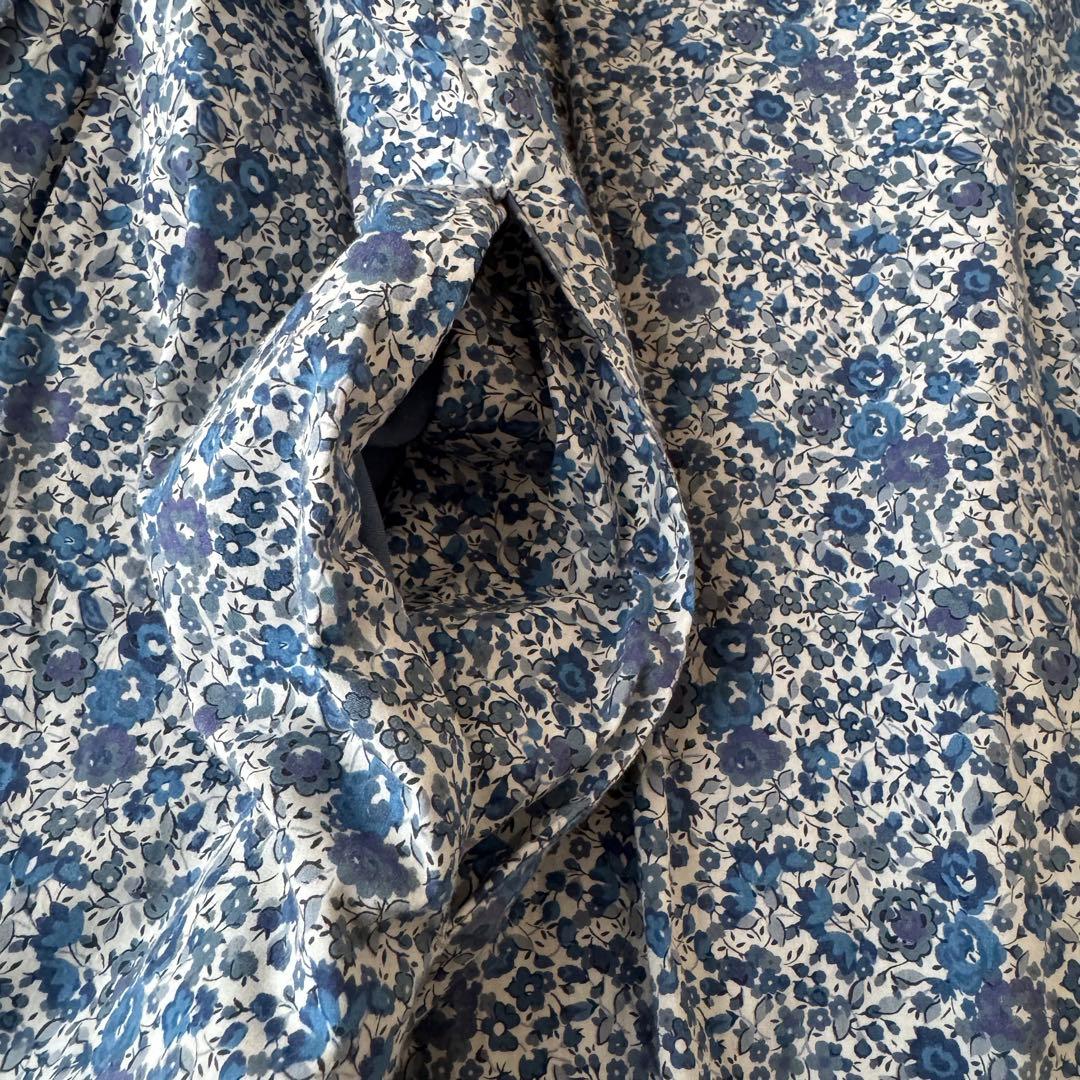 完売品✨新品級✨ルミノア リバティ 別注 クルーネック ロングワンピース ブルー