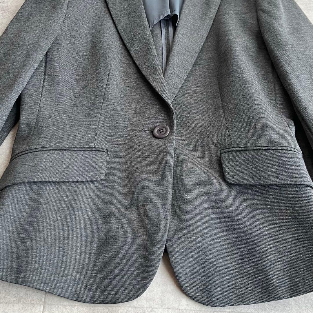 【極美品】組曲 Octaツイルジャージ テーラードジャケット スカートスーツ