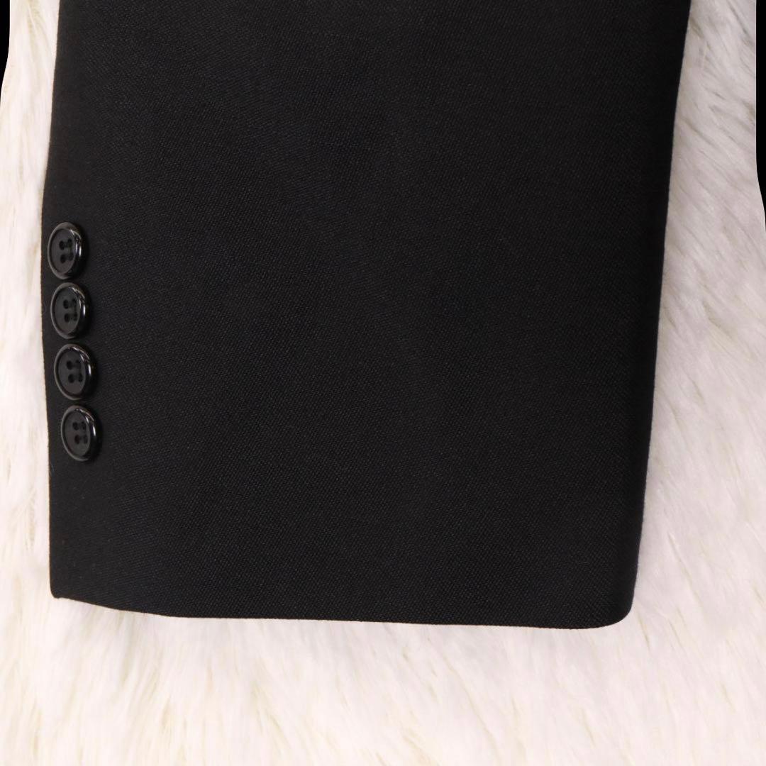 ジバンシー　ダブルブレスト　セットアップスーツ　黒　ブラック　ピークドラペル