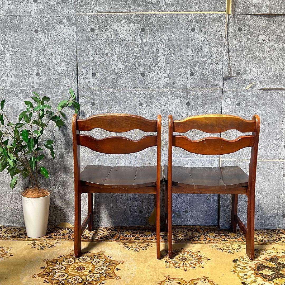 ꧁ヴィンテージ家具꧂ダイニングチェア6脚セット 食卓椅子 いす イス 昭和レトロ