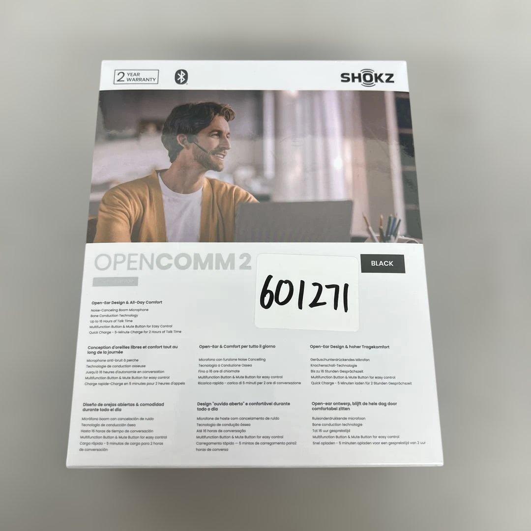 イヤホン 601271 Shokz OpenComm2 2025 Upgrade