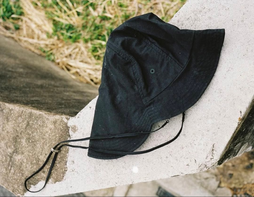 美品 KASA Hat Black ハット 帽子 カサハット