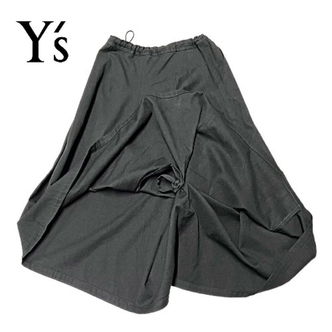 Y's ワイズ 2wayアシメントリー ロングスカート/サルエルパンツmi126