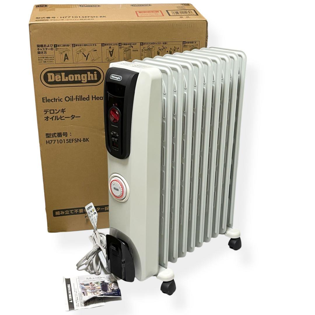 【値下げOK】DeLonghi H771015EFSN-BK オイルヒーター