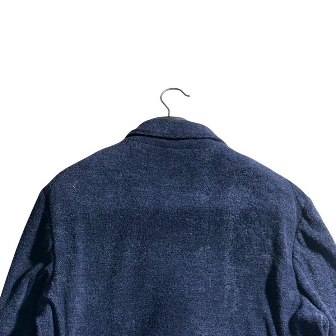 【極美品】最高峰 ジョルジオアルマーニ ダブル ニットジャケット ネイビー 52