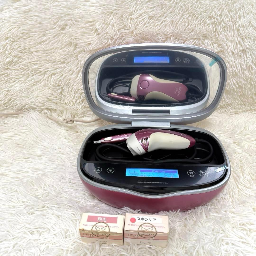 【カートリッジ3つ✨】Ke-non ケノン 本体 家庭用脱毛器 眉毛脱毛器付き