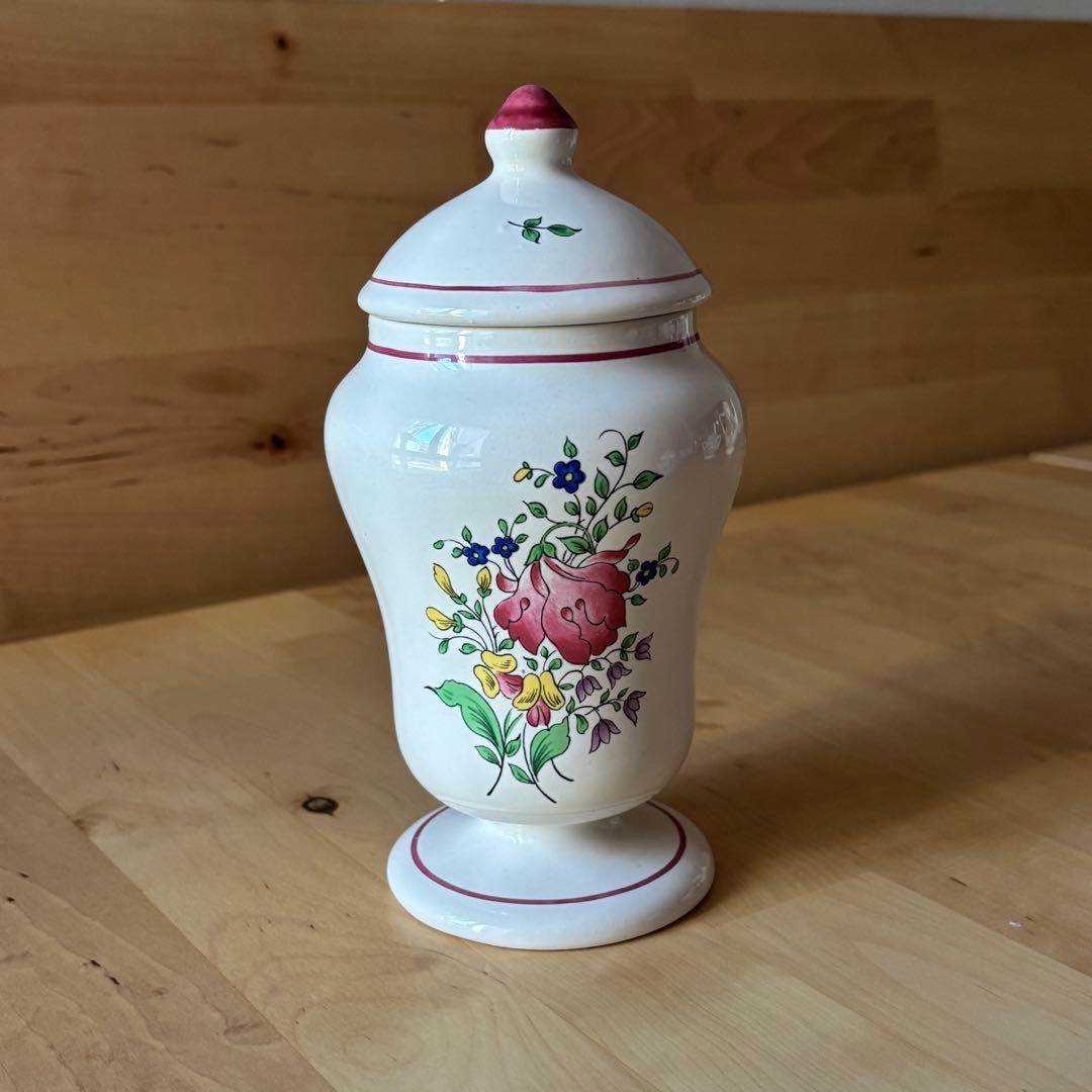 Ｋ&Gリュネヴィル 蓋付ポット1920年代 キャニスター