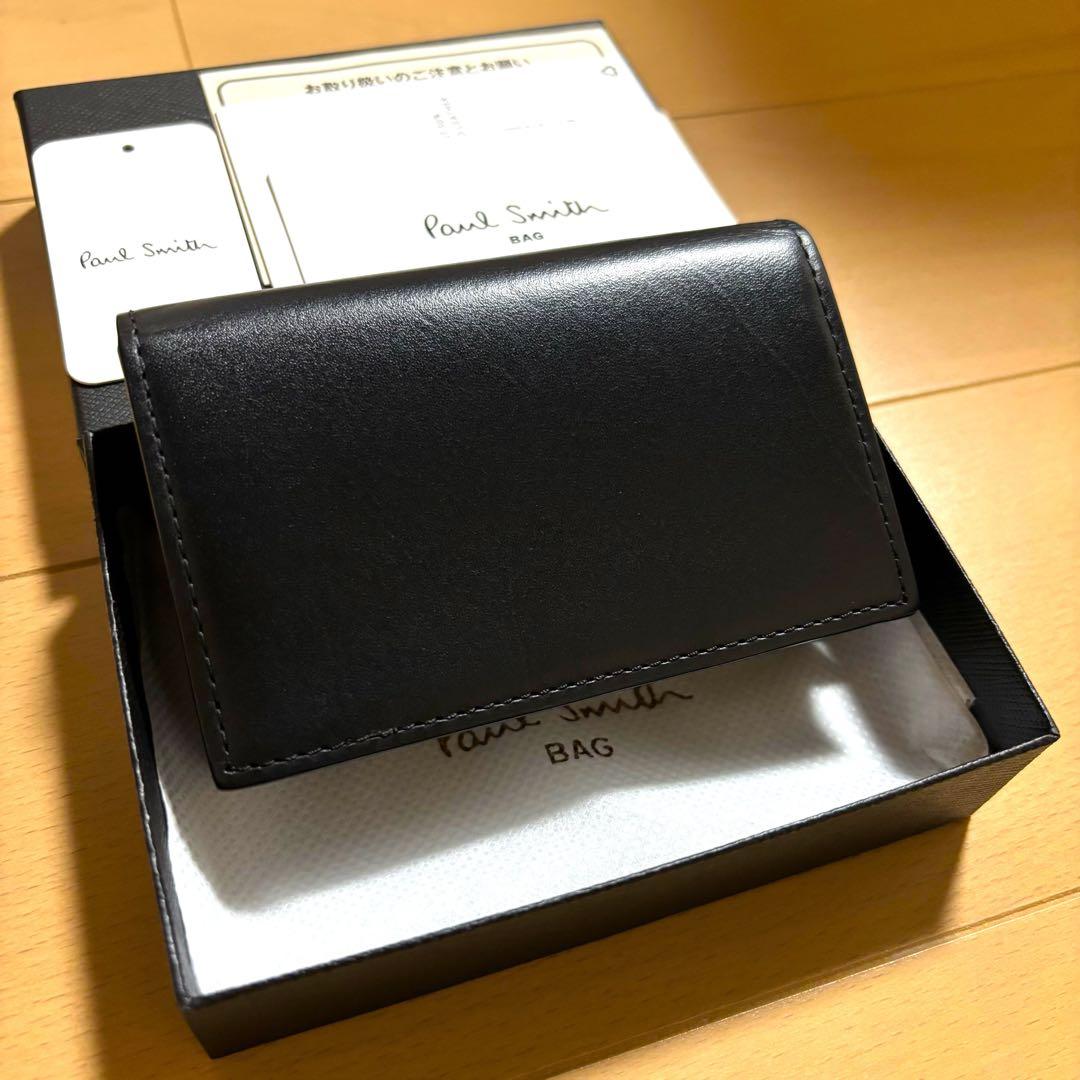 Paul Smith 名刺入れ　現行品　新品未使用　ハイライトステッチ　ブラック