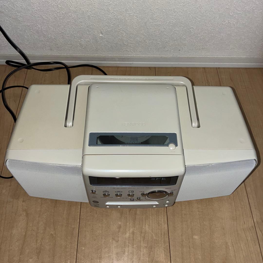 KENWOOD CDMDプレーヤー　コンポ　MDX-L1　動作確認済　ホワイト