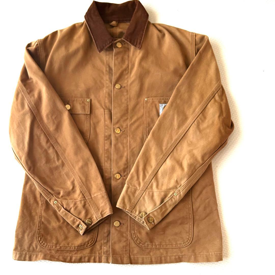 80s 90s レア　Carhartt ミシガンチョアコート　裏地なし　usa製