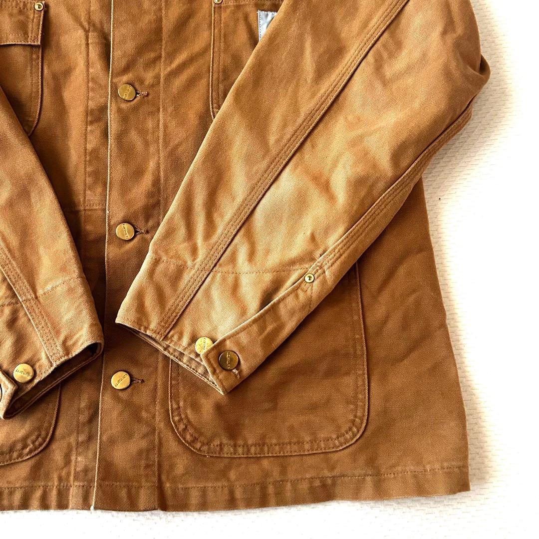 80s 90s レア　Carhartt ミシガンチョアコート　裏地なし　usa製