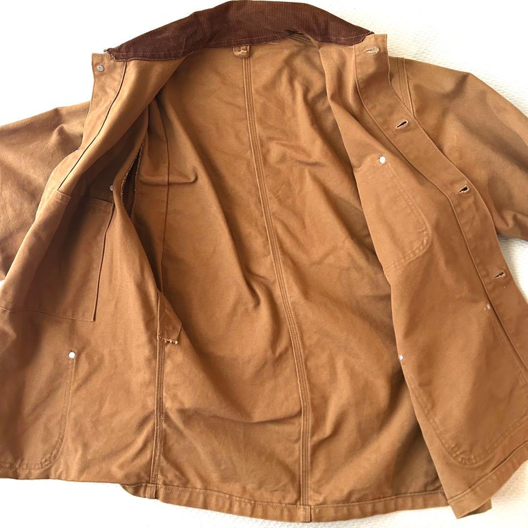 80s 90s レア　Carhartt ミシガンチョアコート　裏地なし　usa製