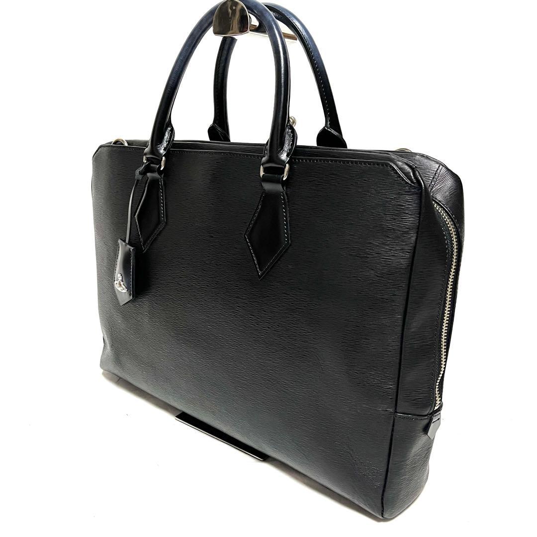 ★VIVIENNE WESTWOOD★2way レザーショルダーバッグ★黒★