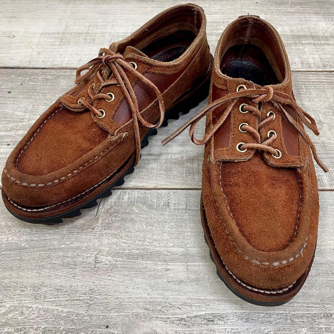 稀少 シャークソール russell moccasin US8D USA製