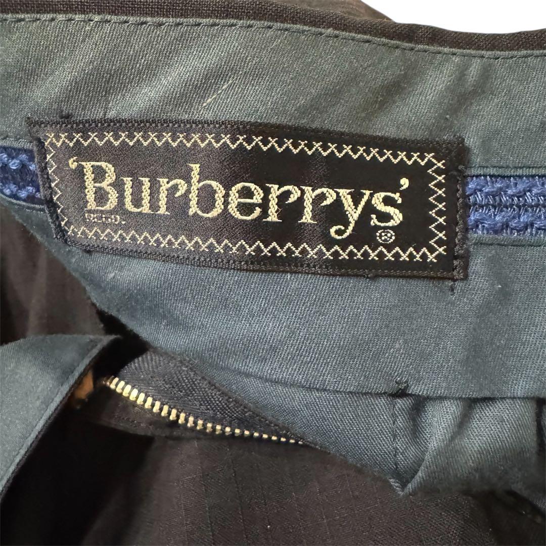 【美品】　Burberry スーツ　セットアップ　ネイビー モヘア　ストライプ