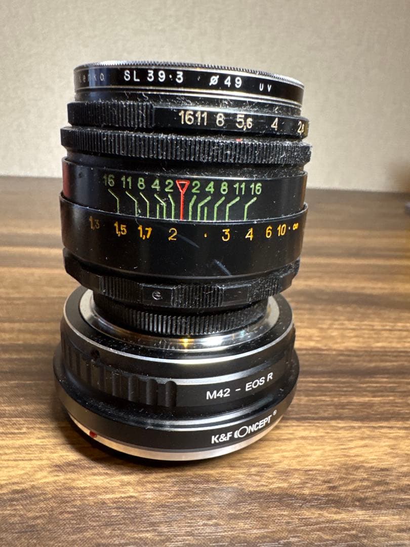 ヘリオス Helios 44-2 グルグルボケ EOS R用アダプター付
