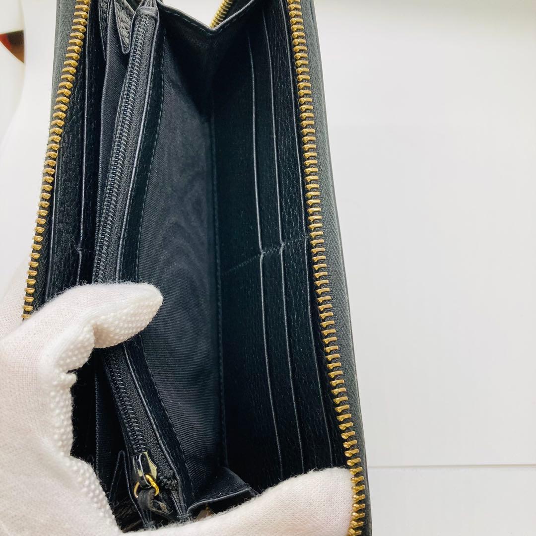 GUCCI グッチ マーモント 長財布 財布 黒 男 女 A747