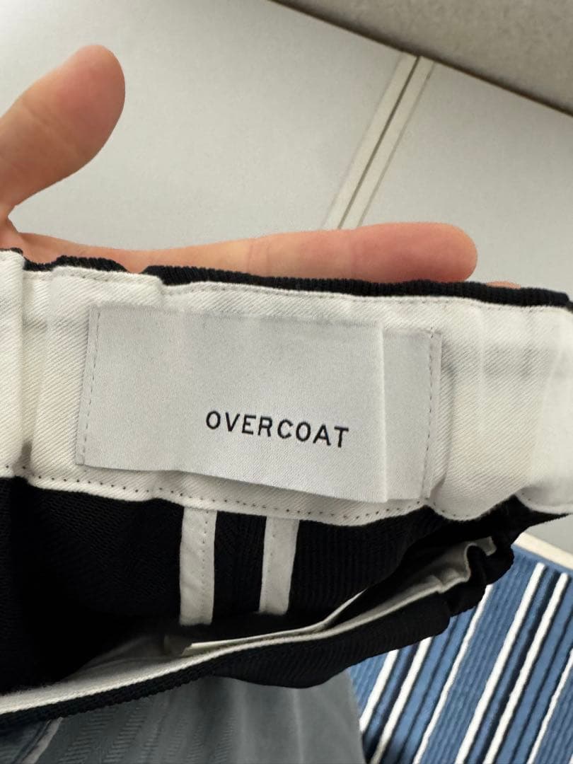 着用2回　OVERCOAT パンツ　スラックス　ブラック　サイズ2 トラウザー
