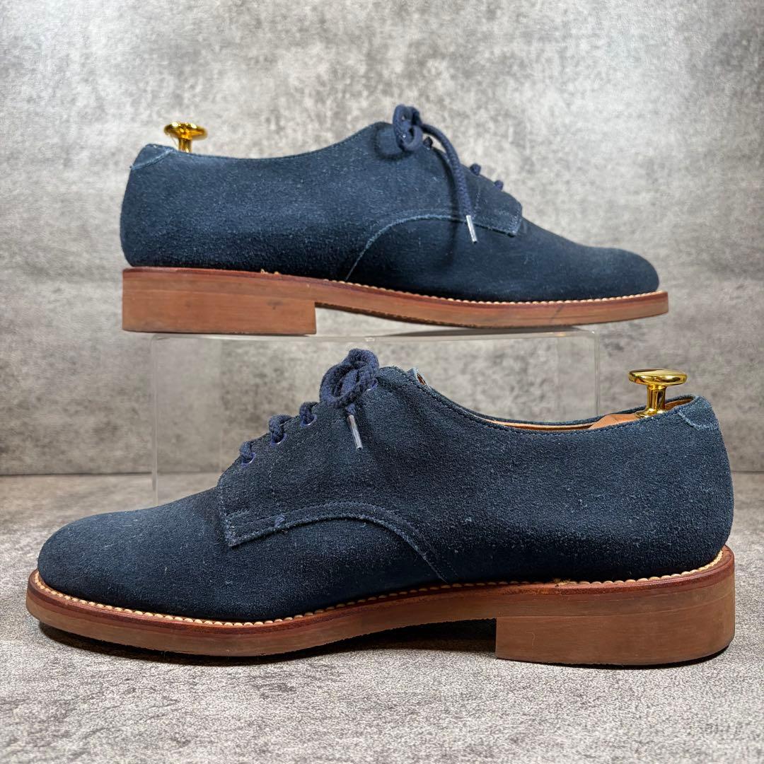 美品　REGAL リーガル　プレーントゥ　スエード　ネイビー　25.5cm