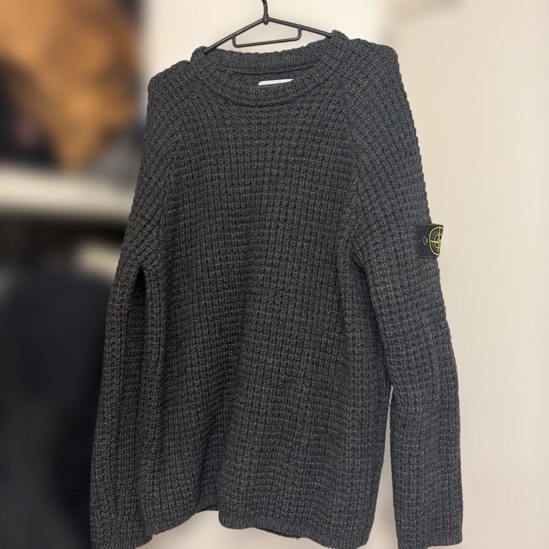 STONE  ダークグレー ニット　S