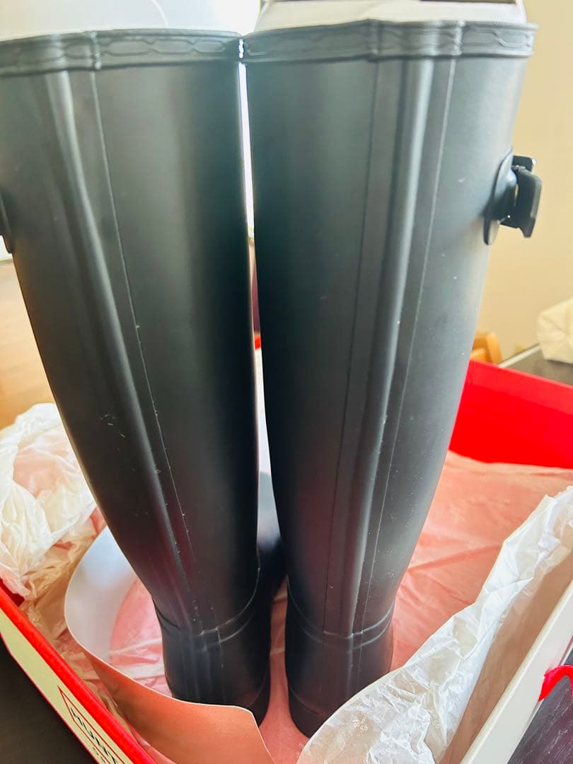美品 HUNTER レインブーツ ハンター UK5 24cm
