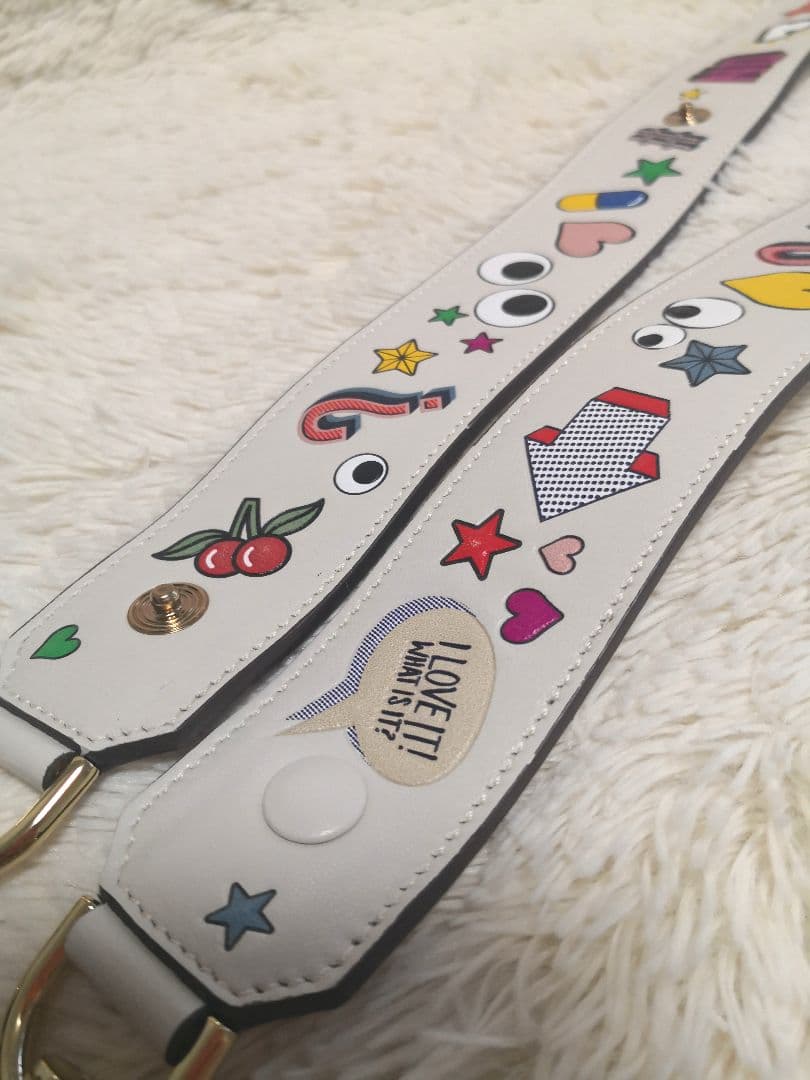 【美品】 Anya Hindmarch ショルダーストラップ マルチパッチ