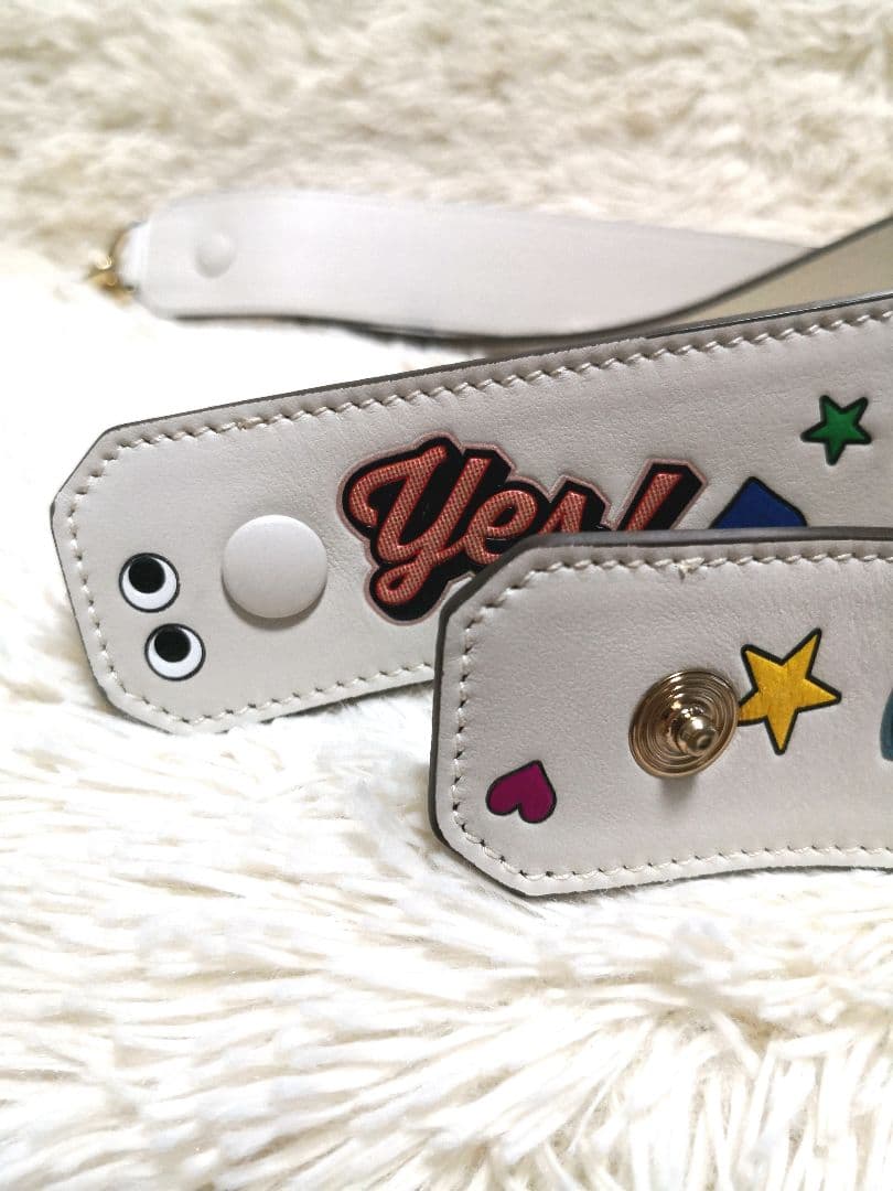 【美品】 Anya Hindmarch ショルダーストラップ マルチパッチ