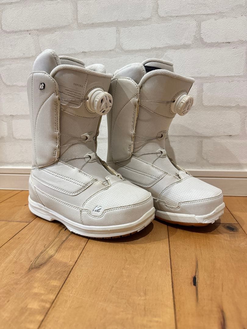 K2 ピュアホワイト スノーボードブーツ　22cmレディース