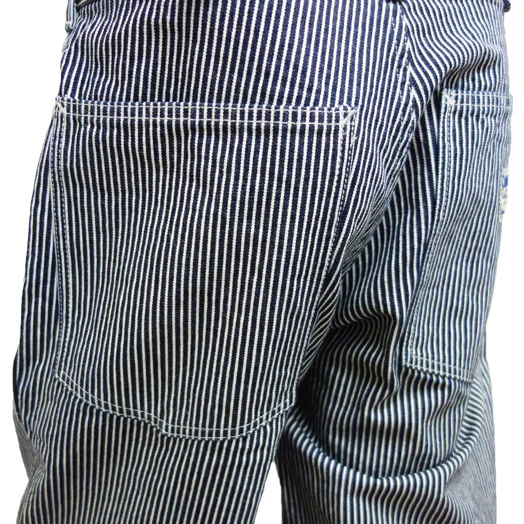 送料無料 児島ジーンズ 42インチ RNB-1201 パンツ ヒッコリー AWH