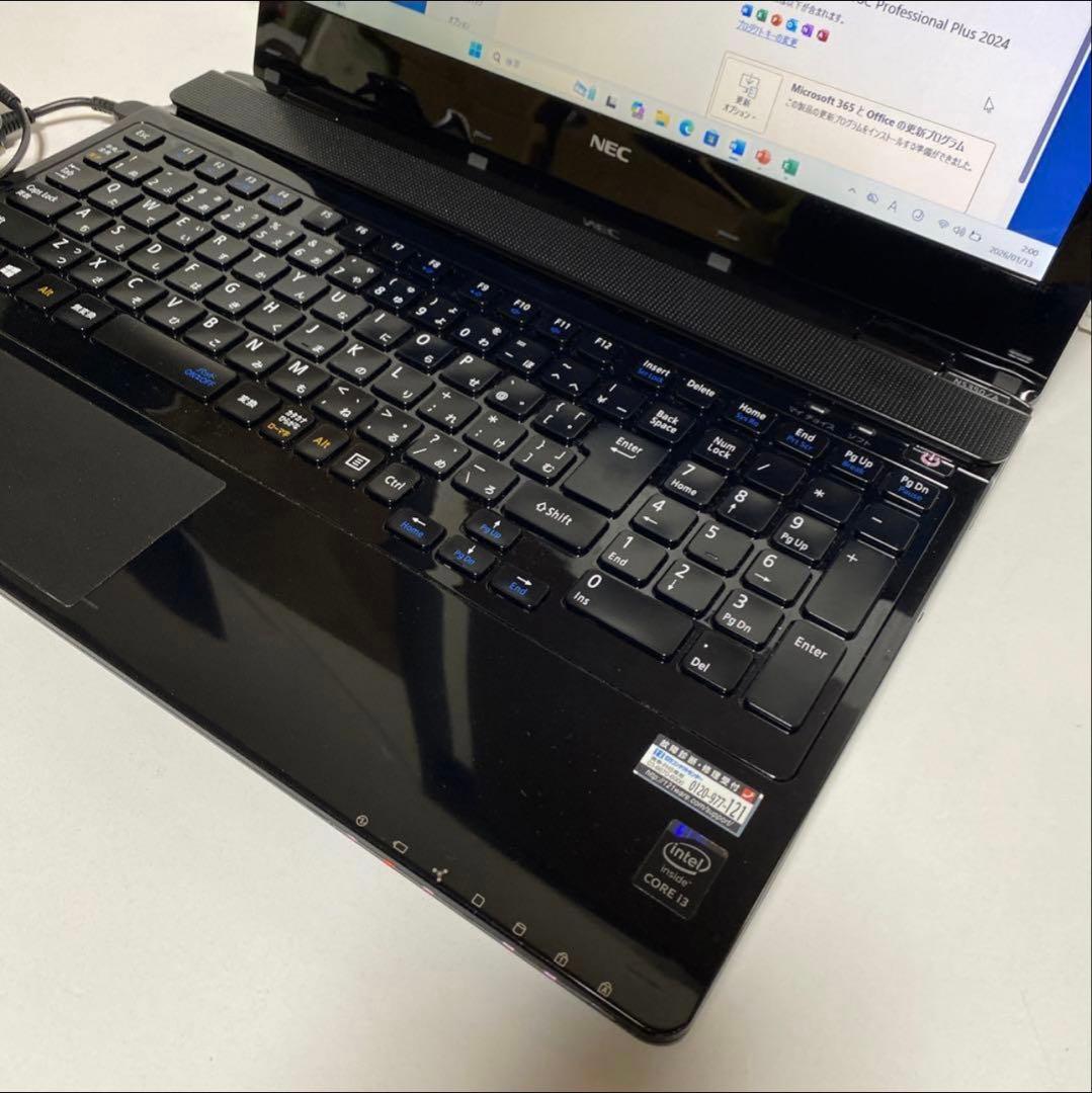 Windows11 オフィス付き　BRUーRE サクサクSSD NECノートPC