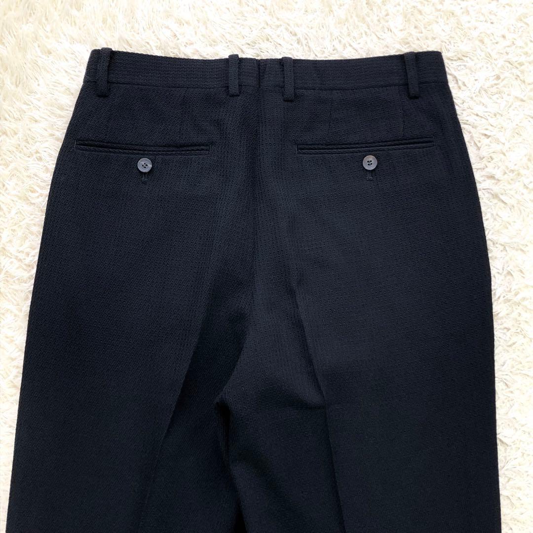 美品 メンズティノラス 3ピース スーツ セットアップ Sサイズ 凹凸 黒