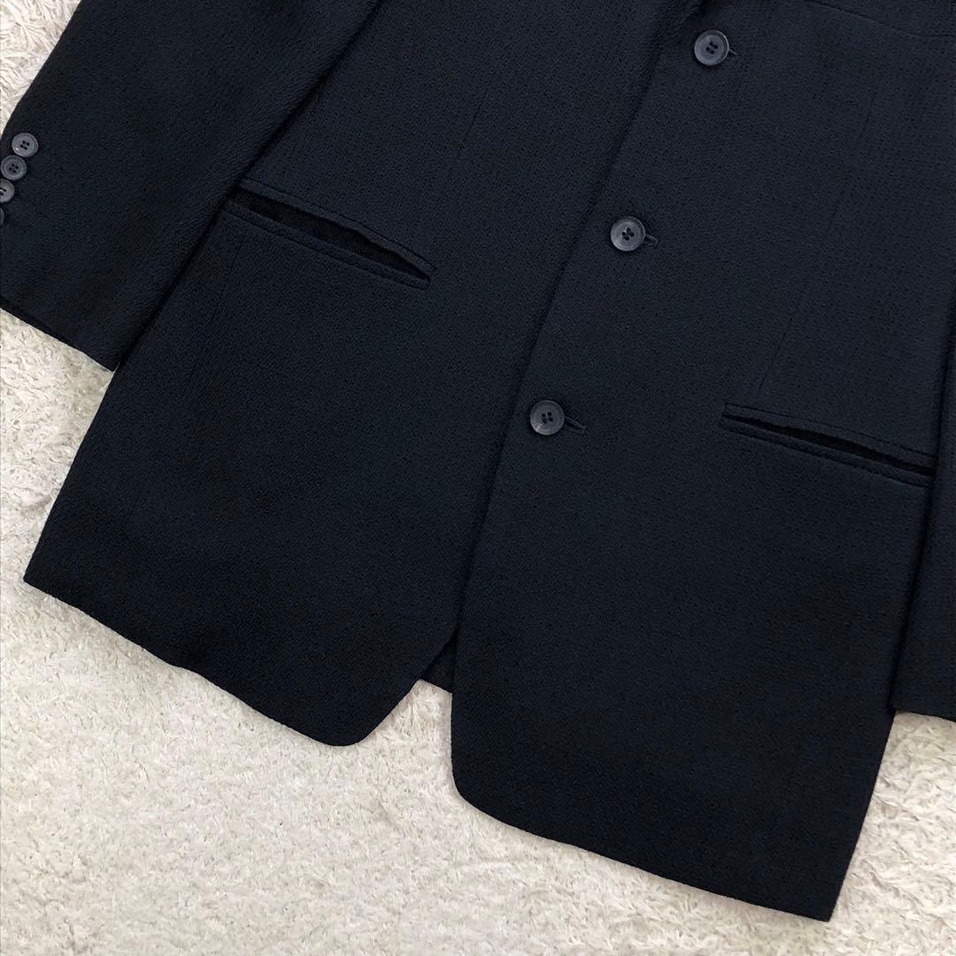 美品 メンズティノラス 3ピース スーツ セットアップ Sサイズ 凹凸 黒