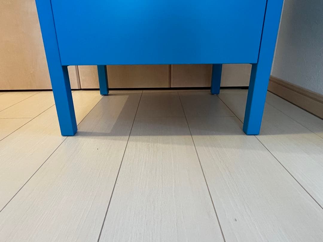 IKEA ノールドリ　NORDNI 木製チェスト　ブルー