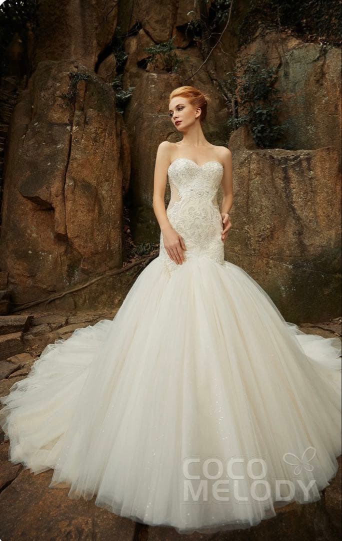 コ*ン様 cocomelody マーメイドドレス　ウェディングドレス　収納袋付き