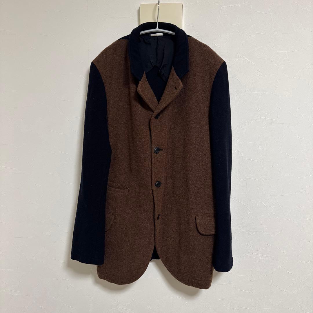 AD2010 コムデギャルソンオムプリュス ツートン 切り替え ジャケット