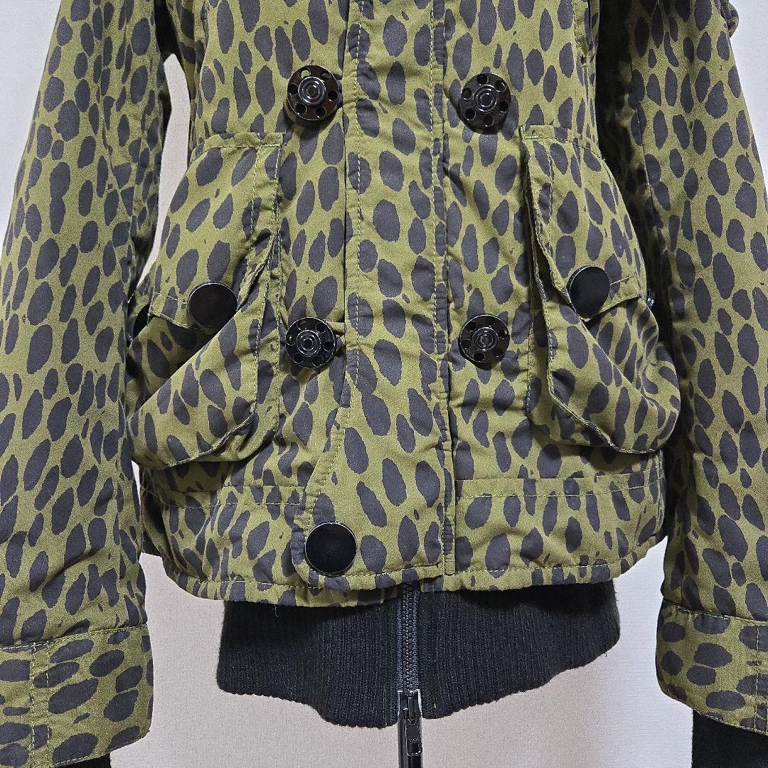 y2k スライ SLY ヒョウ柄 モッズコート リアルファー 平成ギャル N3B