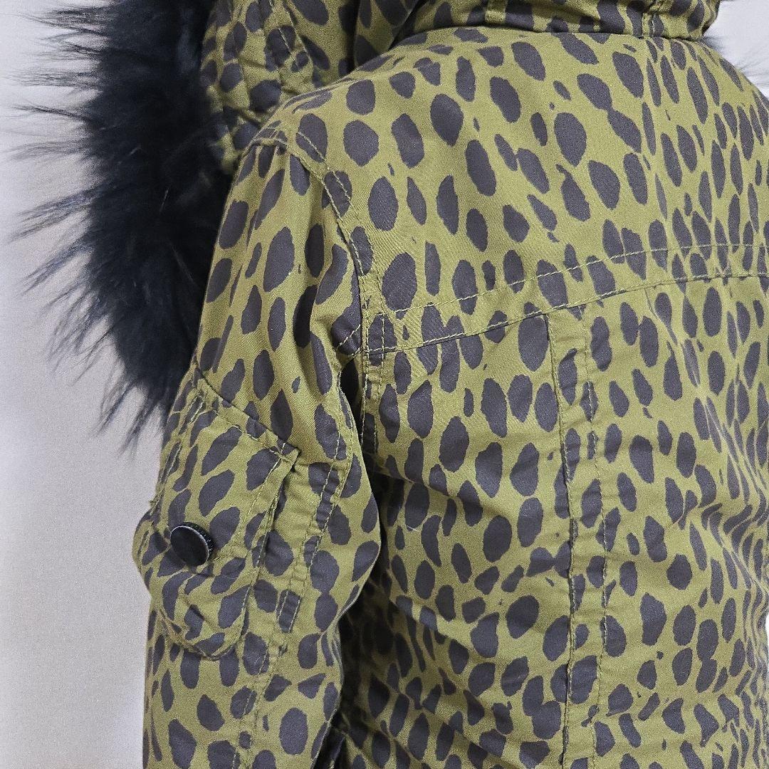 y2k スライ SLY ヒョウ柄 モッズコート リアルファー 平成ギャル N3B