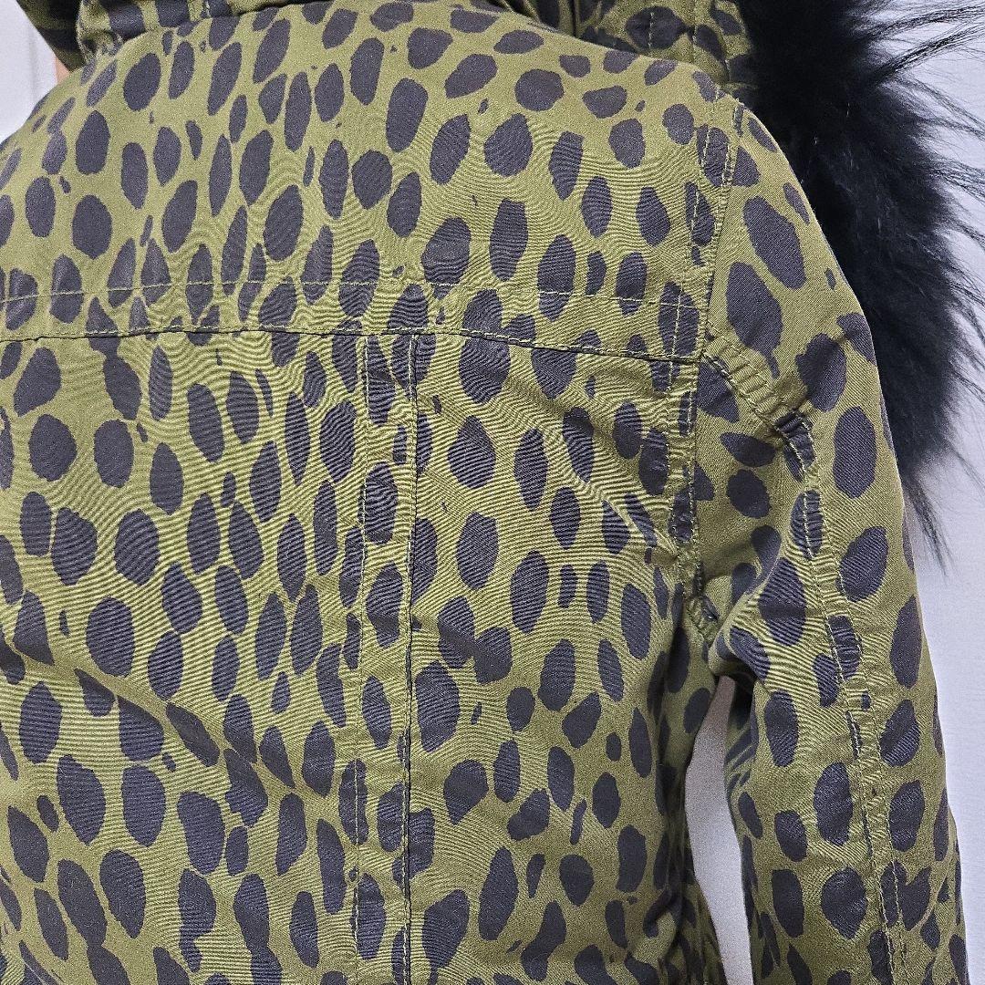 y2k スライ SLY ヒョウ柄 モッズコート リアルファー 平成ギャル N3B