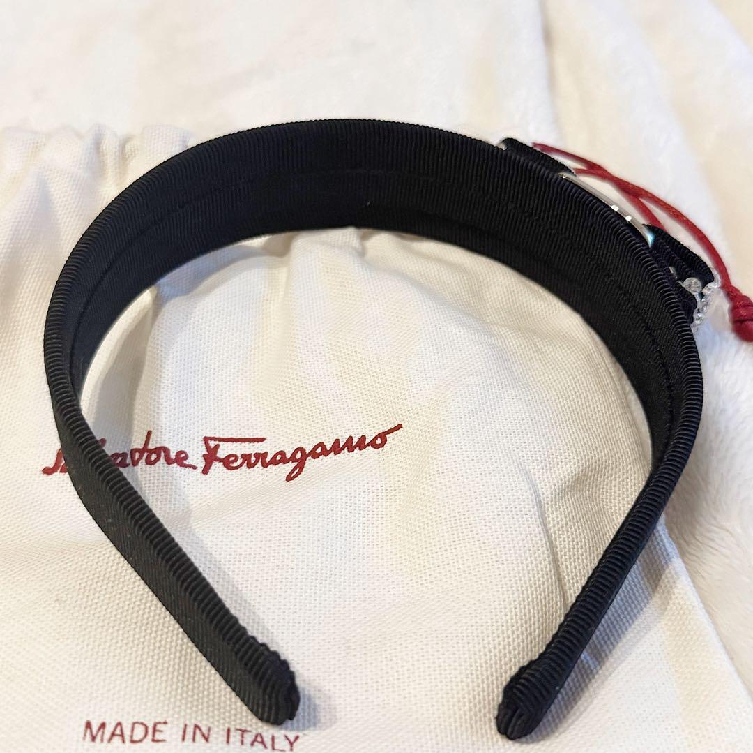 Ferragamo リボンビジューカチューシャ