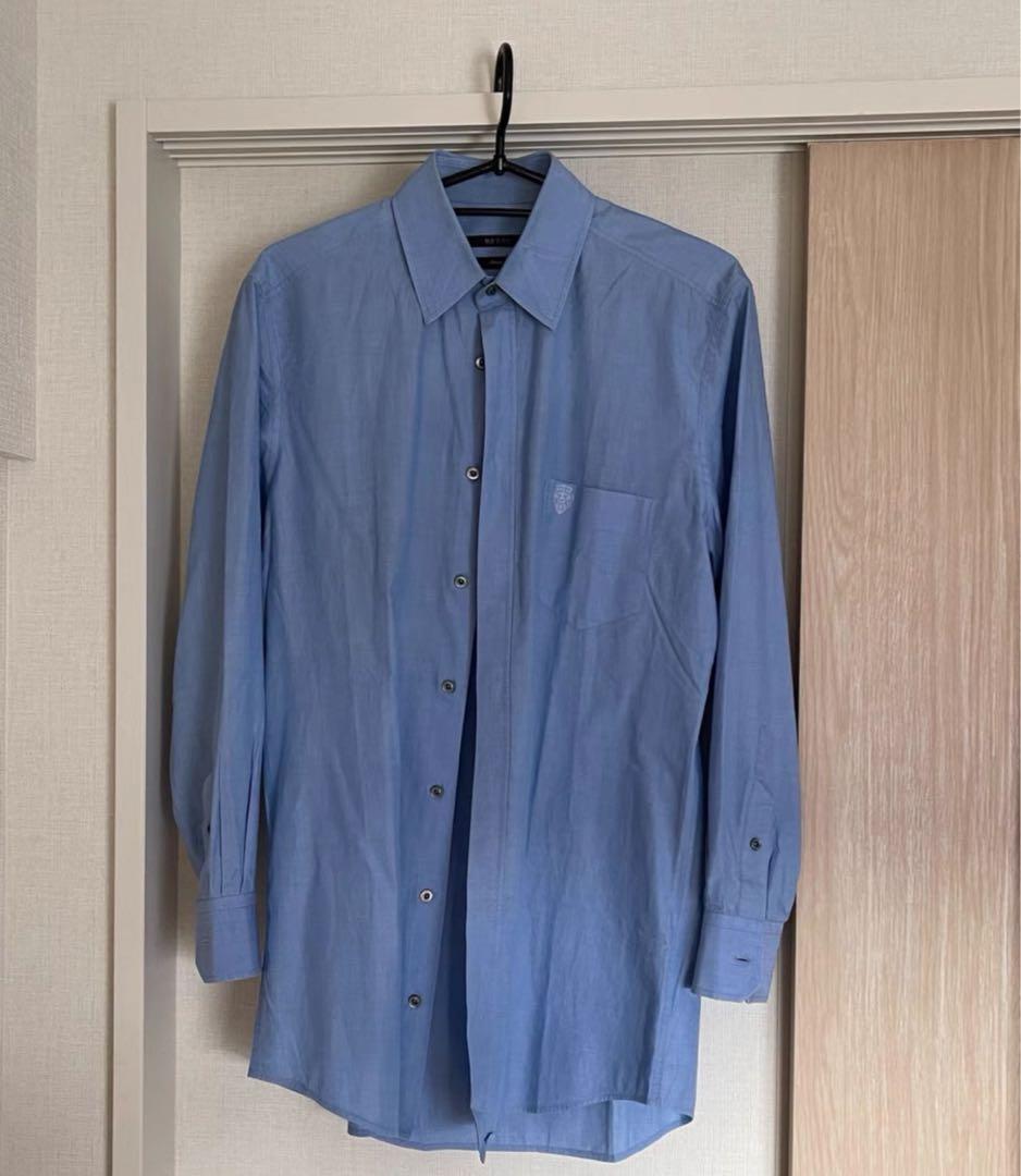 Gucci グッチライトブルー 長袖シャツ ボタンアップ