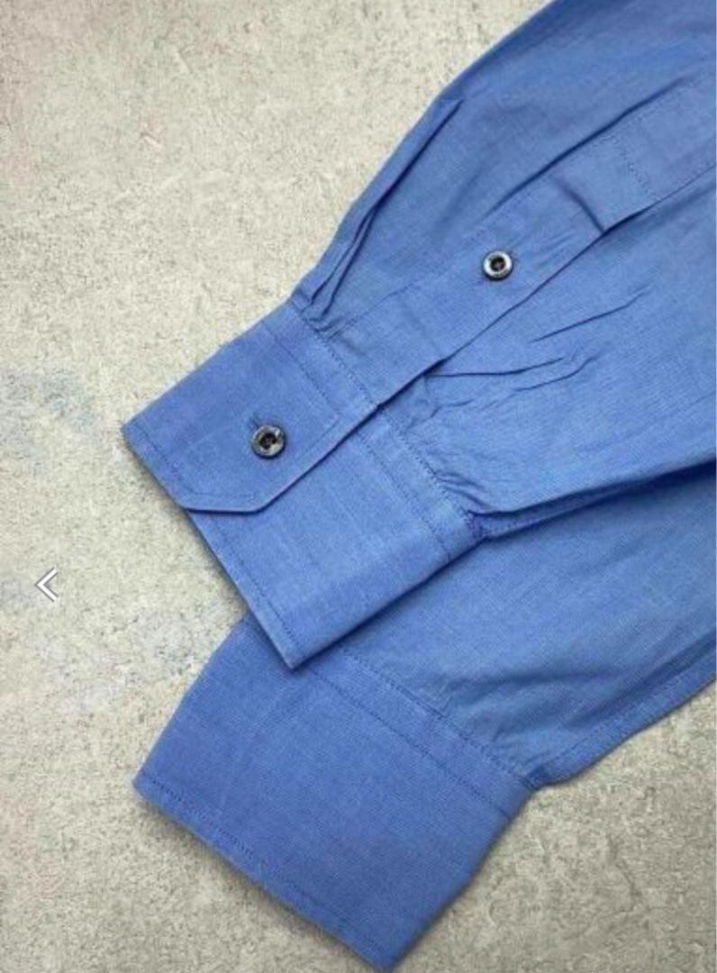 Gucci グッチライトブルー 長袖シャツ ボタンアップ