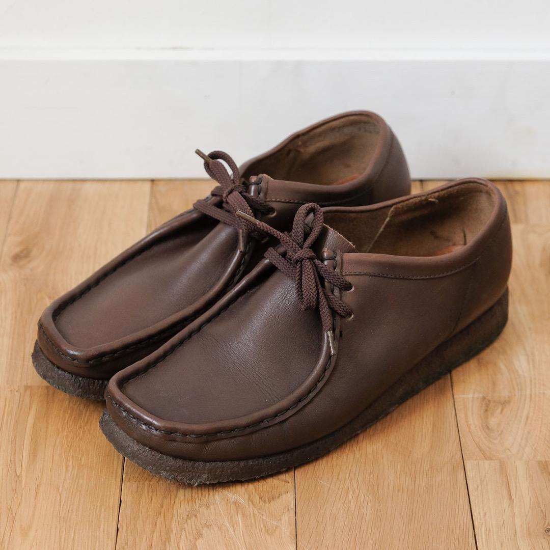 R*e様 希少アイルランド製 クラークス Clarks ワラビー スムースレザー