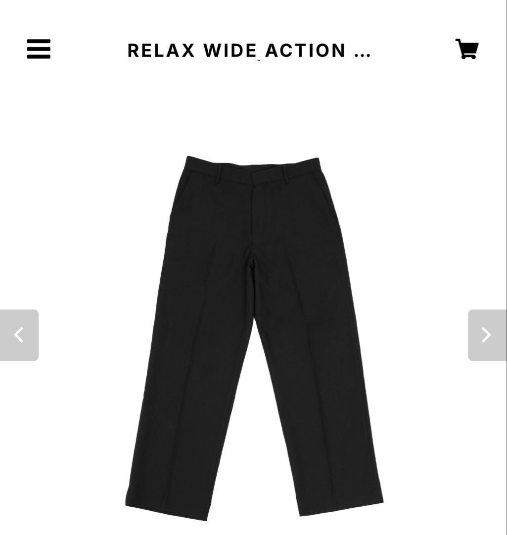 新品　RELAX WIDE ACTION SLACKS