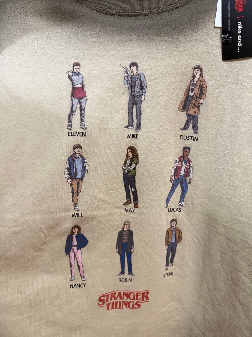 STRANGER THINGS コラボ ロングTシャツ Lサイズ ニコアンド