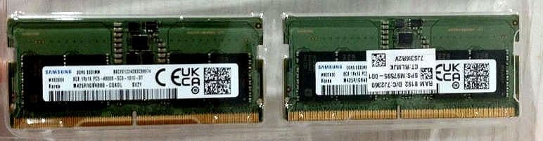 SAMSUNG DDR5 PC5-4800 16G(8G×2枚)