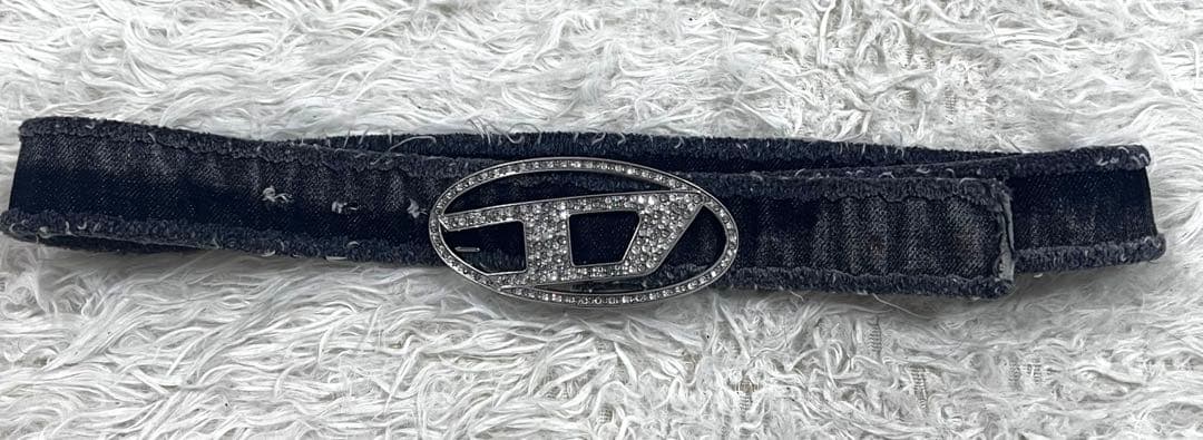 美品　DIESEL デニムビジューベルト　B-1dr Strass 80cm